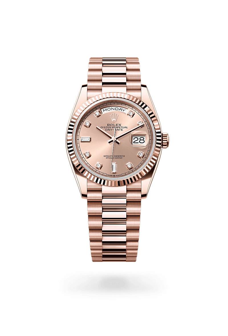 Rolex Day-Date in 18 ct Everose gold, M128235-0009 - NGG Timepieces