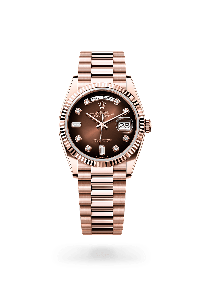 Rolex Day-Date in 18 ct Everose gold, M128235-0037 - NGG Timepieces