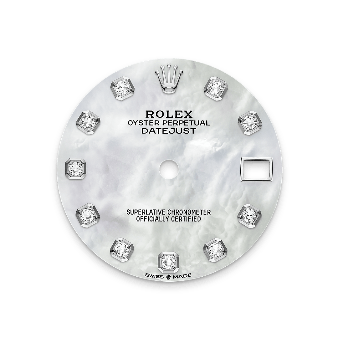 Rolex Datejust in White Rolesor - การผสมผสานระหว่าง Oystersteel และทองคำขาว, M278384RBR-0008 - NGG Timepieces