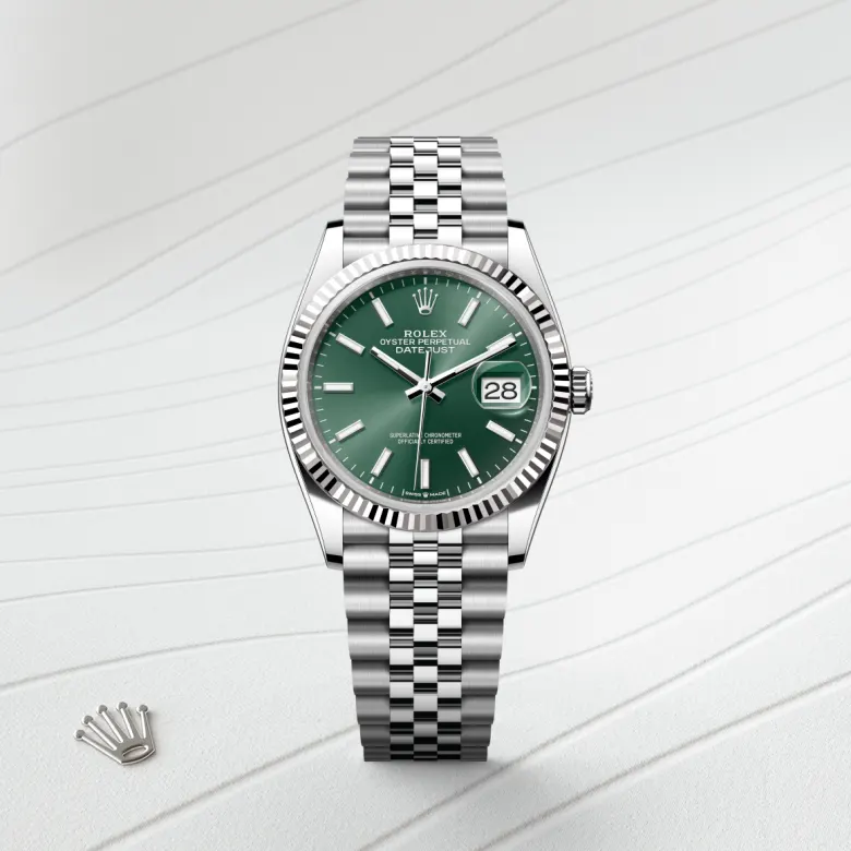 Rolex Datejust in White Rolesor - combination of Oystersteel and white gold, M126234-0051 - NGG Timepieces
