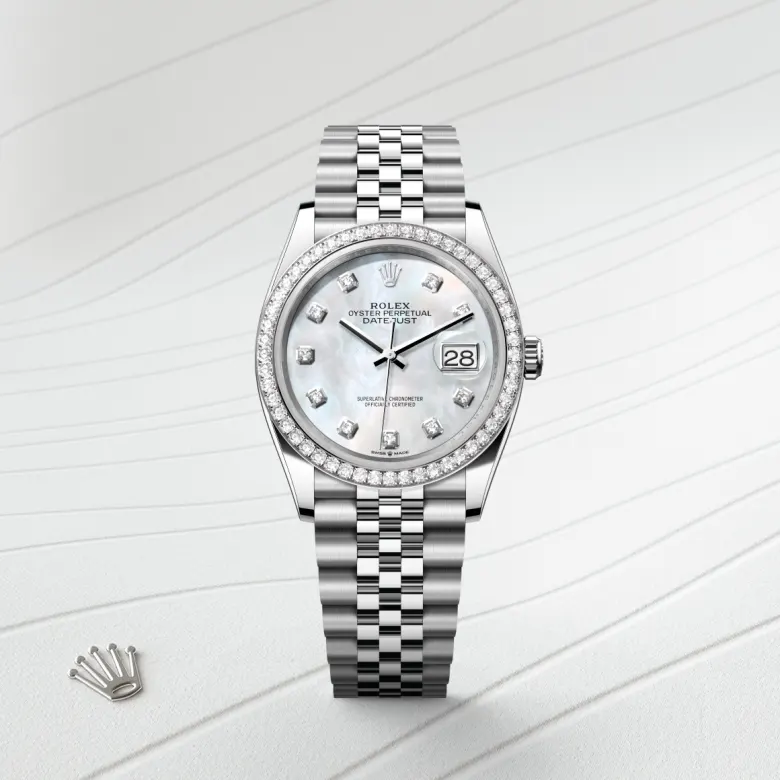 Rolex Datejust in White Rolesor - combination of Oystersteel and white gold, M126284RBR-0011 - NGG Timepieces