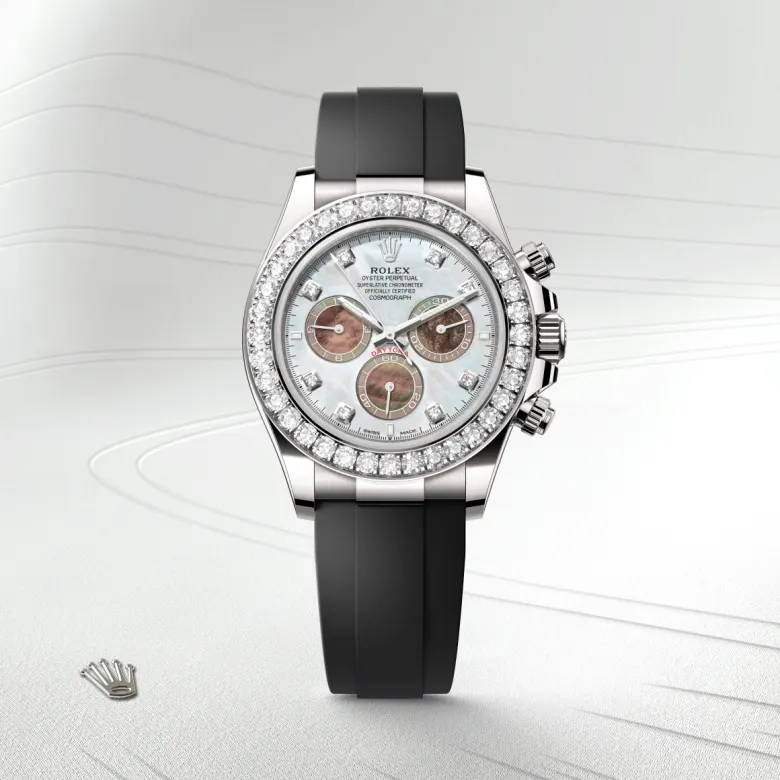 Rolex Cosmograph Daytona in ทองคำขาว 18 กะรัต, M126589RBR-0001 - NGG Timepieces