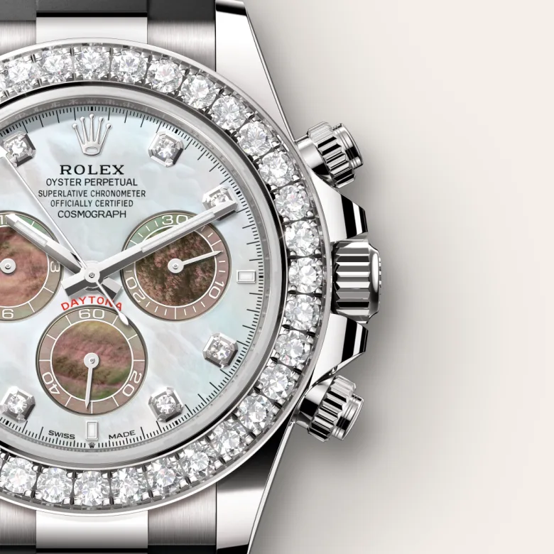 Rolex Cosmograph Daytona in ทองคำขาว 18 กะรัต, M126589RBR-0001 - NGG Timepieces