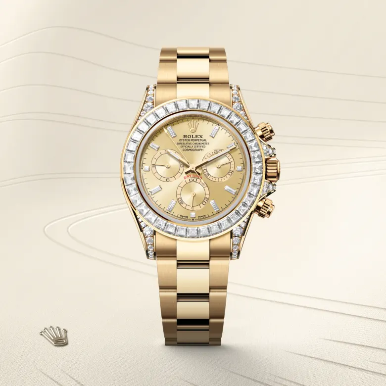 Rolex Cosmograph Daytona in 18 ct yellow gold with lugs set with diamonds, M126598TBR-0001 - NGG Timepieces