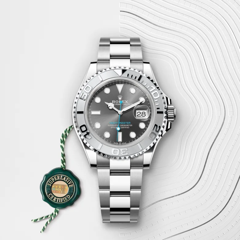 Rolex Yacht-Master in Rolesium - การผสมผสานระหว่าง Oystersteel และแพลทินัม, M126622-0001 - NGG Timepieces