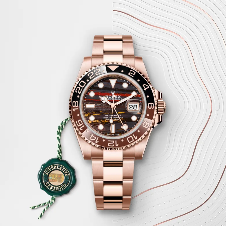 Rolex GMT-Master II in 18 ct Everose gold, M126715CHNR-0002 - NGG Timepieces