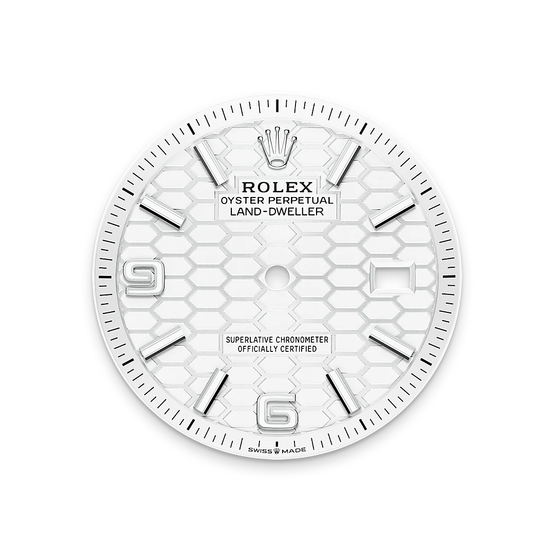 Rolex Land-Dweller in White Rolesor - combination of Oystersteel and white gold, M127234-0001 - NGG Timepieces Rolex Land-Dweller in White Rolesor - combination of Oystersteel and white gold, M127234-0001 - NGG Timepieces