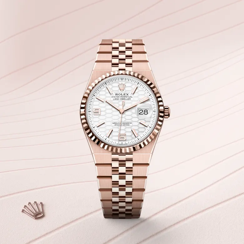 Rolex Land-Dweller in 18 ct Everose gold, M127235-0001 - NGG Timepieces