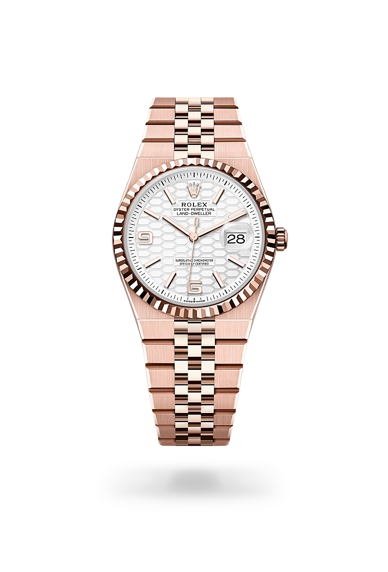 Rolex Land-Dweller in 18 ct Everose gold, M127235-0001 - NGG Timepieces