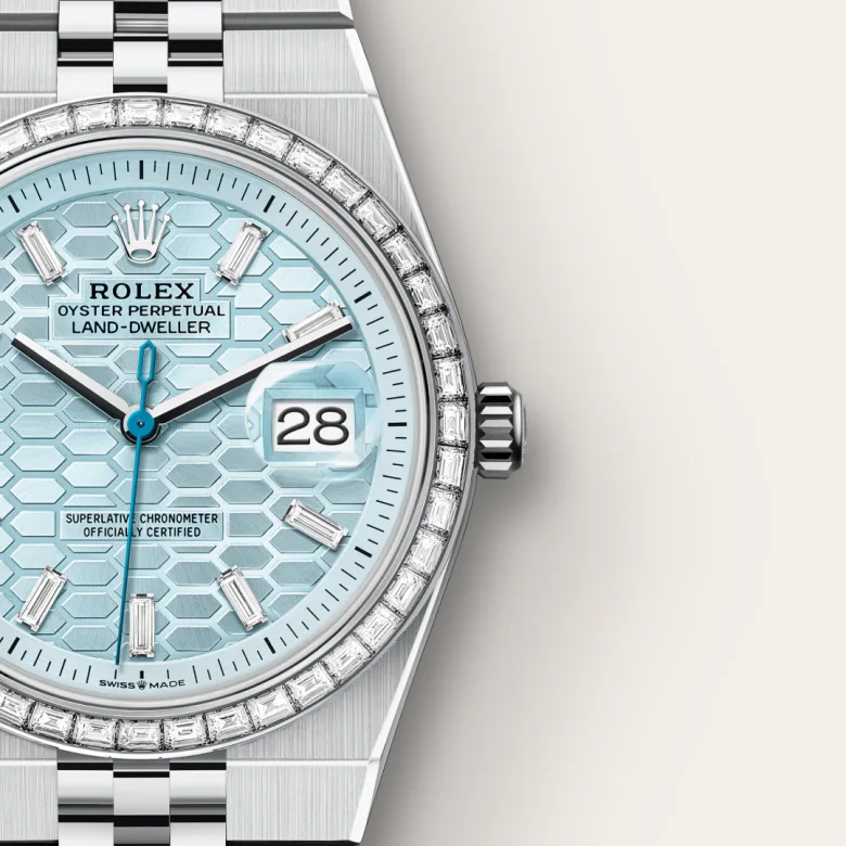 Rolex Land-Dweller in Platinum, M127286TBR-0001 - NGG Timepieces