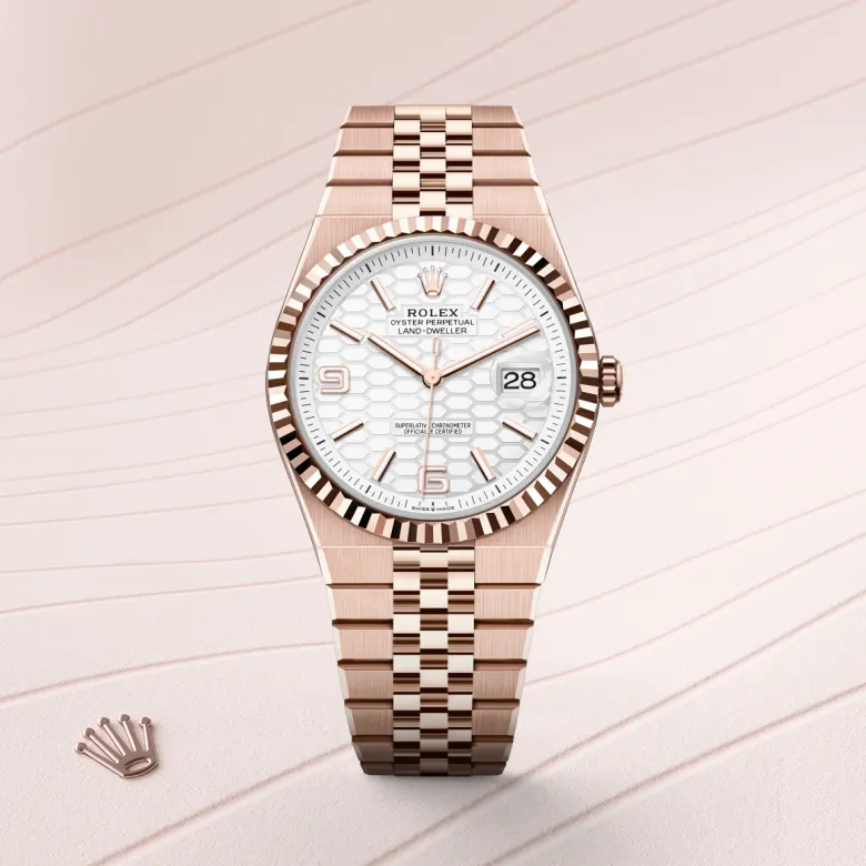 Rolex Land-Dweller in 18 ct Everose gold, M127335-0001 - NGG Timepieces