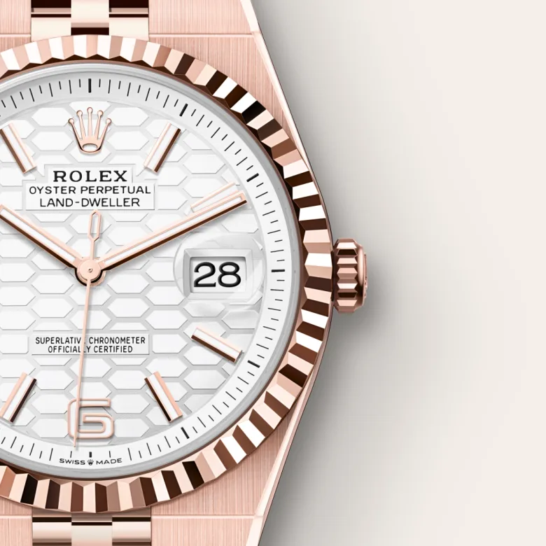 Rolex Land-Dweller in 18 ct Everose gold, M127335-0001 - NGG Timepieces