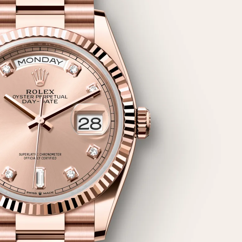 Rolex Day-Date in 18 ct Everose gold, M128235-0009 - NGG Timepieces