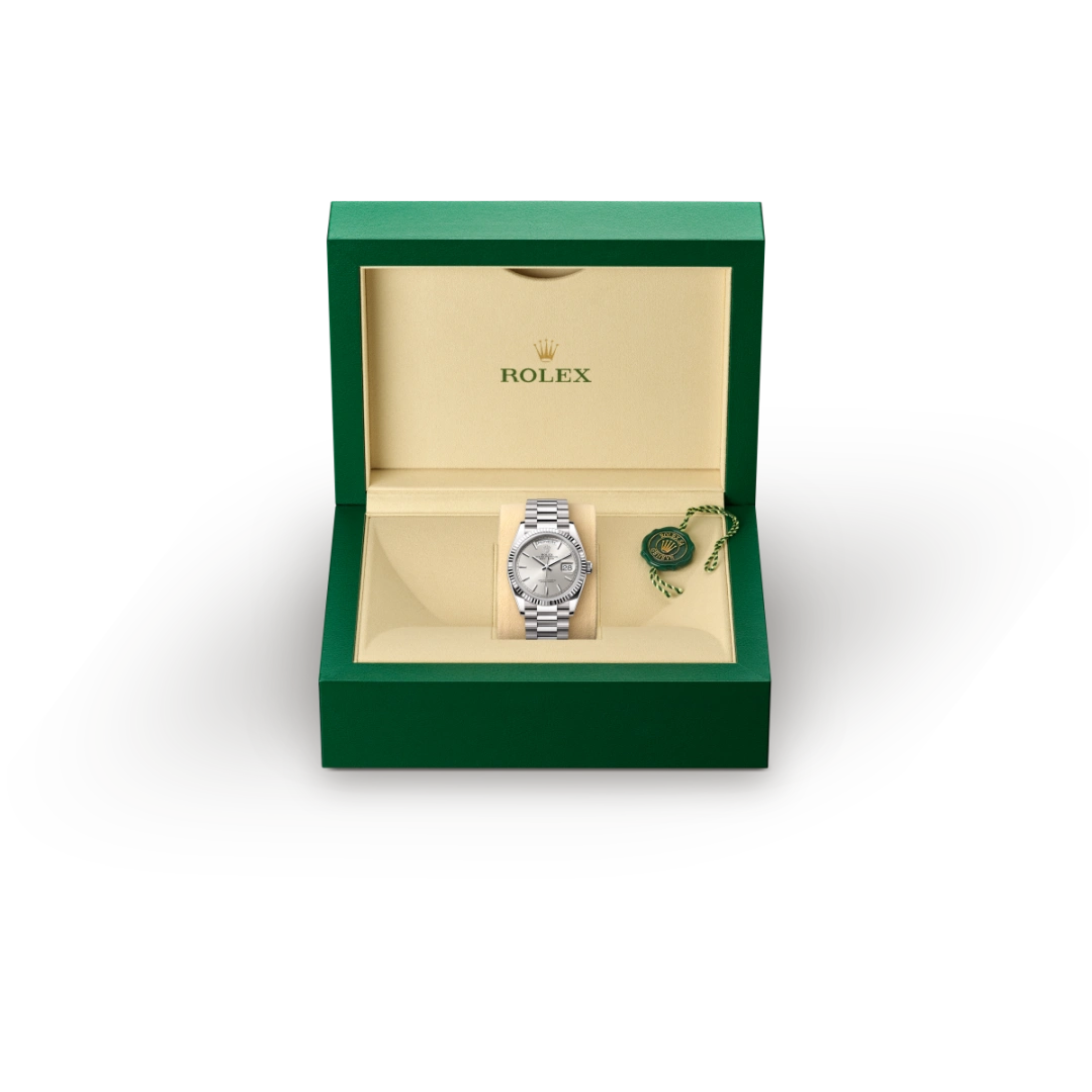 Rolex Day-Date in 18 ct white gold, M128239-0005 - NGG Timepieces Rolex Day-Date in 18 ct white gold, M128239-0005 - NGG Timepieces