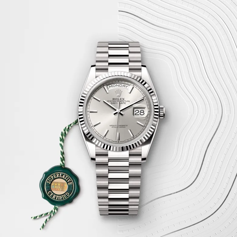 Rolex Day-Date in ทองคำขาว 18 กะรัต, M128239-0005 - NGG Timepieces