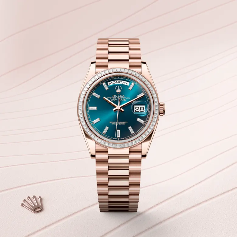 Rolex Day-Date in 18 ct Everose gold, M128395TBR-0032 - NGG Timepieces