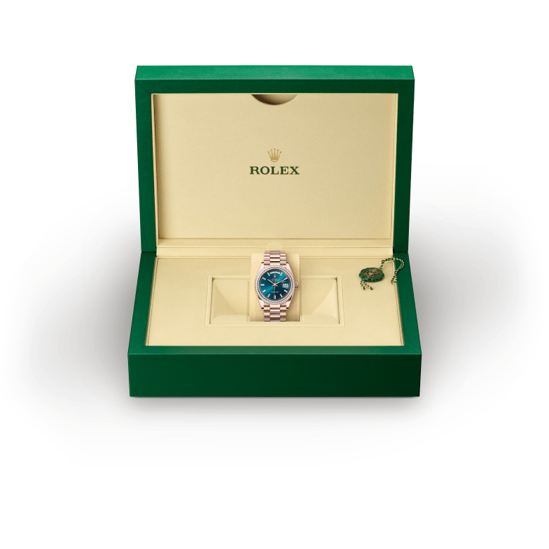 Rolex Day-Date in 18 ct Everose gold, M128395TBR-0032 - NGG Timepieces