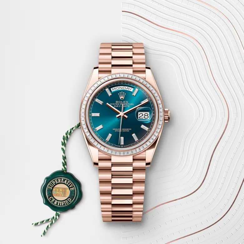 Rolex Day-Date in 18 ct Everose gold, M128395TBR-0032 - NGG Timepieces