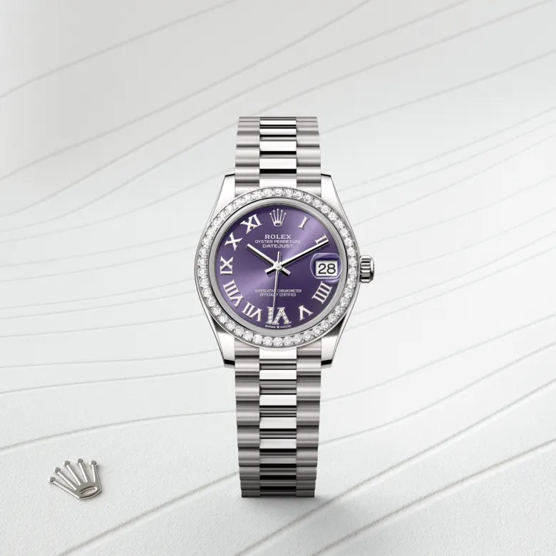Rolex Datejust in ทองคำขาว 18 กะรัต, m278289rbr-0019 - NGG Timepieces