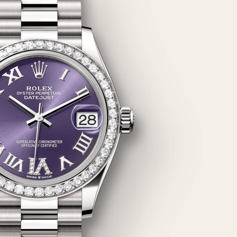 Rolex Datejust in ทองคำขาว 18 กะรัต, m278289rbr-0019 - NGG Timepieces