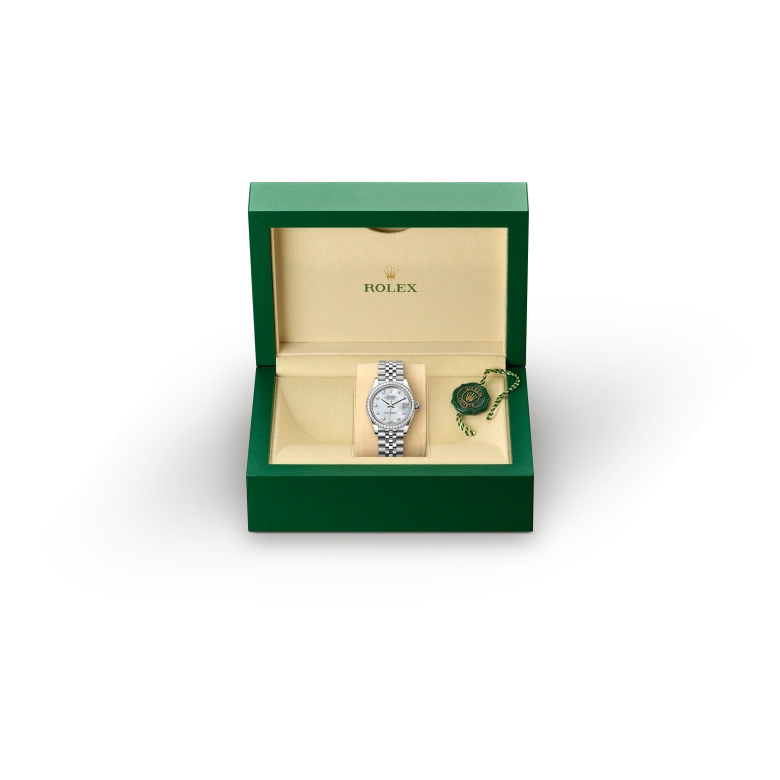 Rolex Datejust in White Rolesor - combination of Oystersteel and white gold, M278384RBR-0008 - NGG Timepieces
