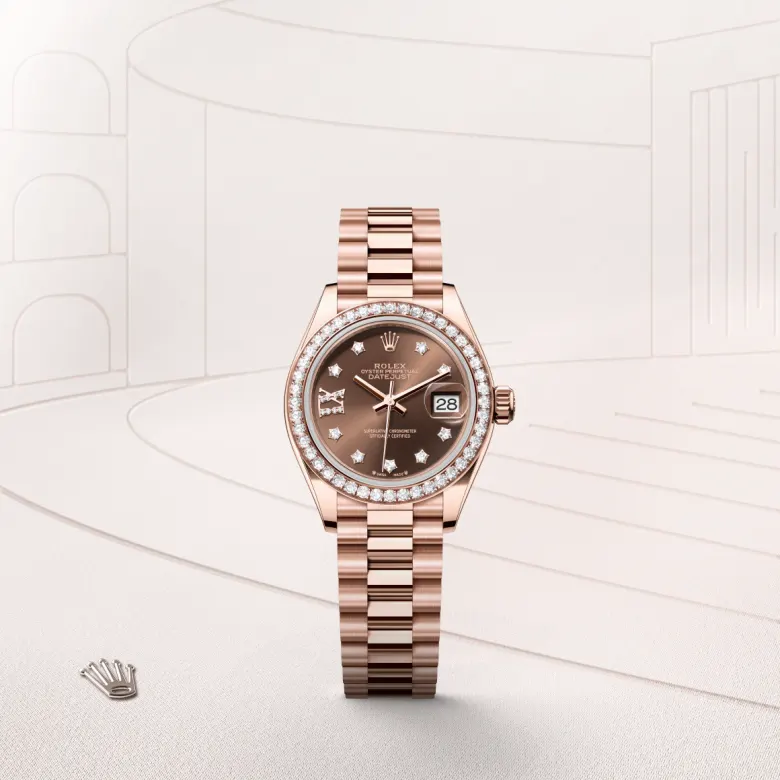 Rolex Lady-Datejust in Everose gold 18 กะรัต, M279135RBR-0001 - NGG Timepieces