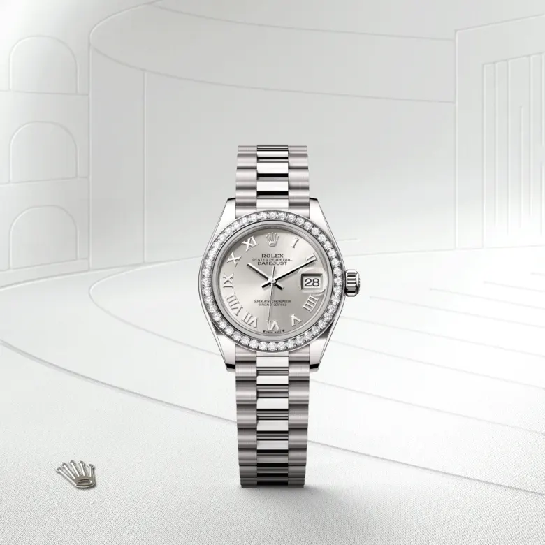 Rolex Lady-Datejust in ทองคำขาว 18 กะรัต, m279139rbr-0007 - NGG Timepieces
