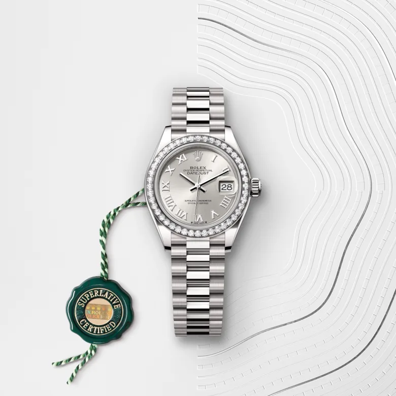 Rolex Lady-Datejust in ทองคำขาว 18 กะรัต, m279139rbr-0007 - NGG Timepieces