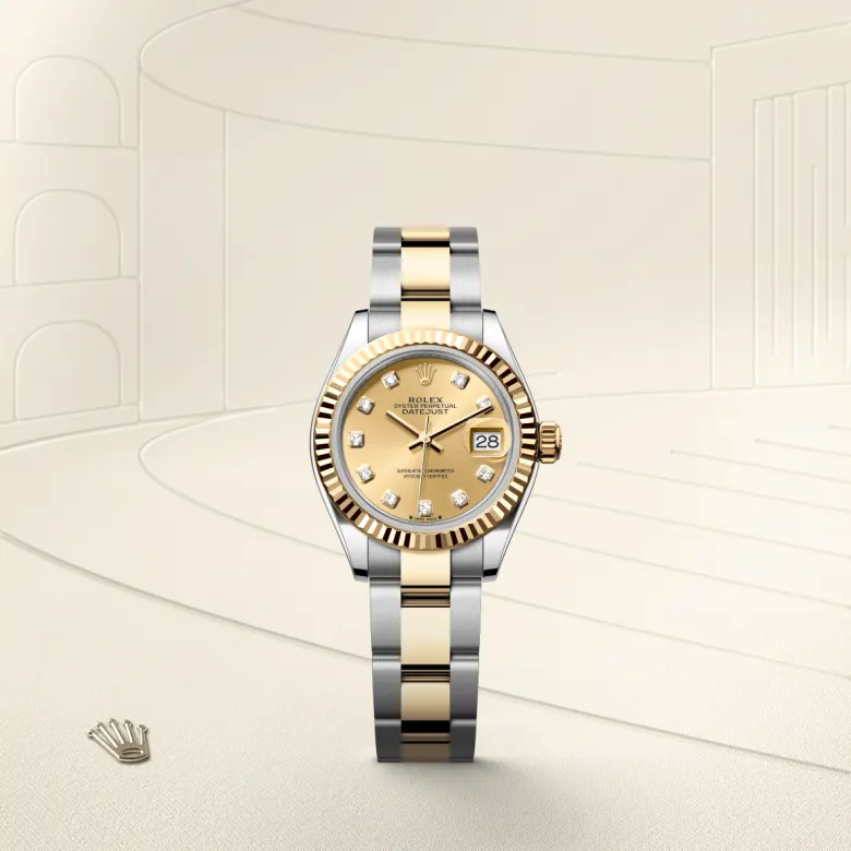 Rolex Lady-Datejust in Yellow Rolesor - การผสมผสานระหว่าง Oystersteel และทองคำ, M279173-0012 - NGG Timepieces