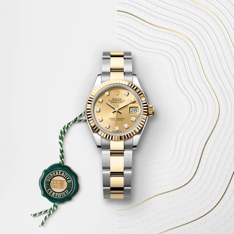 Rolex Lady-Datejust in Yellow Rolesor - การผสมผสานระหว่าง Oystersteel และทองคำ, M279173-0012 - NGG Timepieces