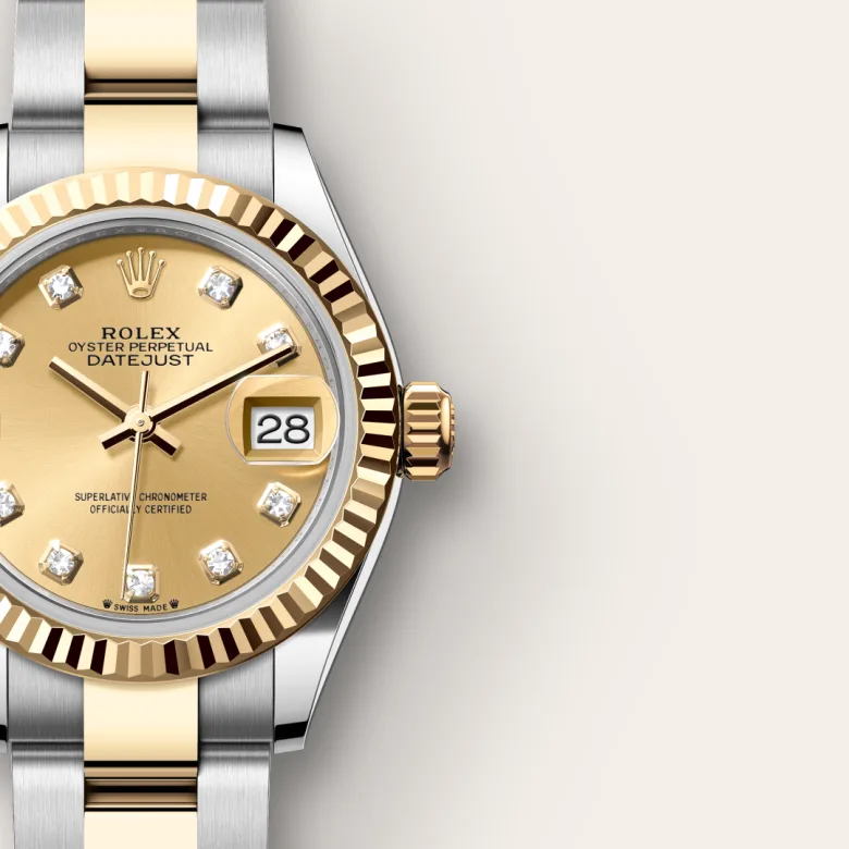 Rolex Lady-Datejust in Yellow Rolesor - การผสมผสานระหว่าง Oystersteel และทองคำ, M279173-0012 - NGG Timepieces