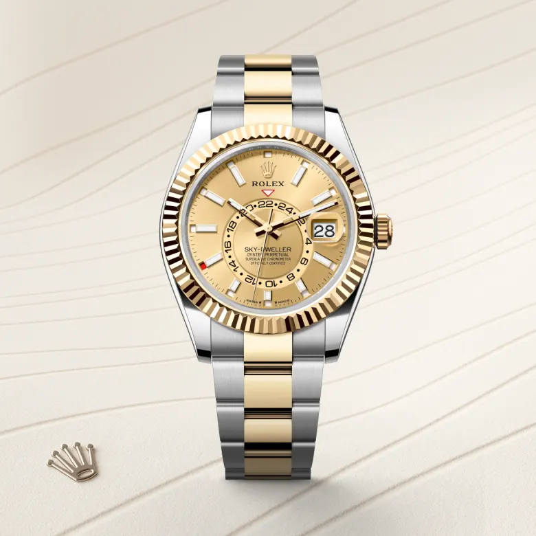 Rolex Sky-Dweller in Yellow Rolesor - การผสมผสานระหว่าง Oystersteel และทองคำ, M336933-0001 - NGG Timepieces