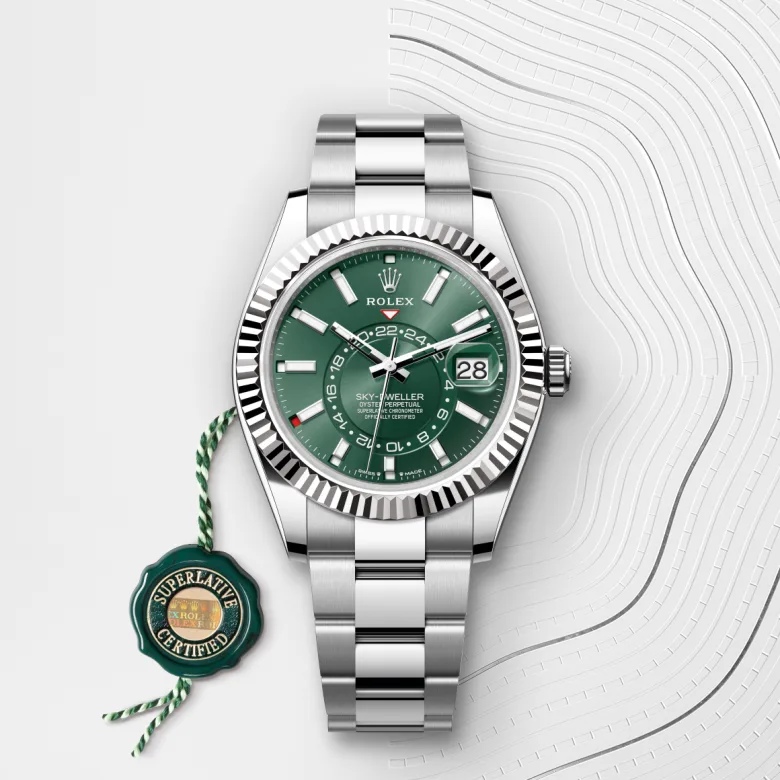 Rolex Sky-Dweller in White Rolesor - combination of Oystersteel and white gold, M336934-0001 - NGG Timepieces