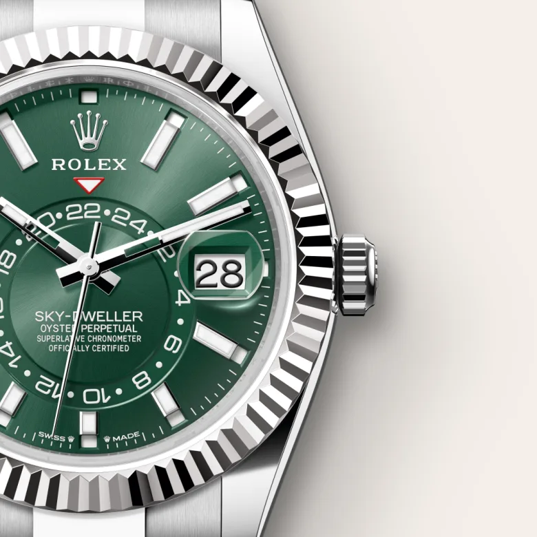 Rolex Sky-Dweller in White Rolesor - combination of Oystersteel and white gold, M336934-0001 - NGG Timepieces