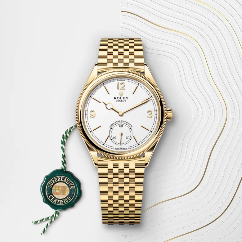 Rolex 1908 in 18 ct yellow gold, M52508-0008 - NGG Timepieces