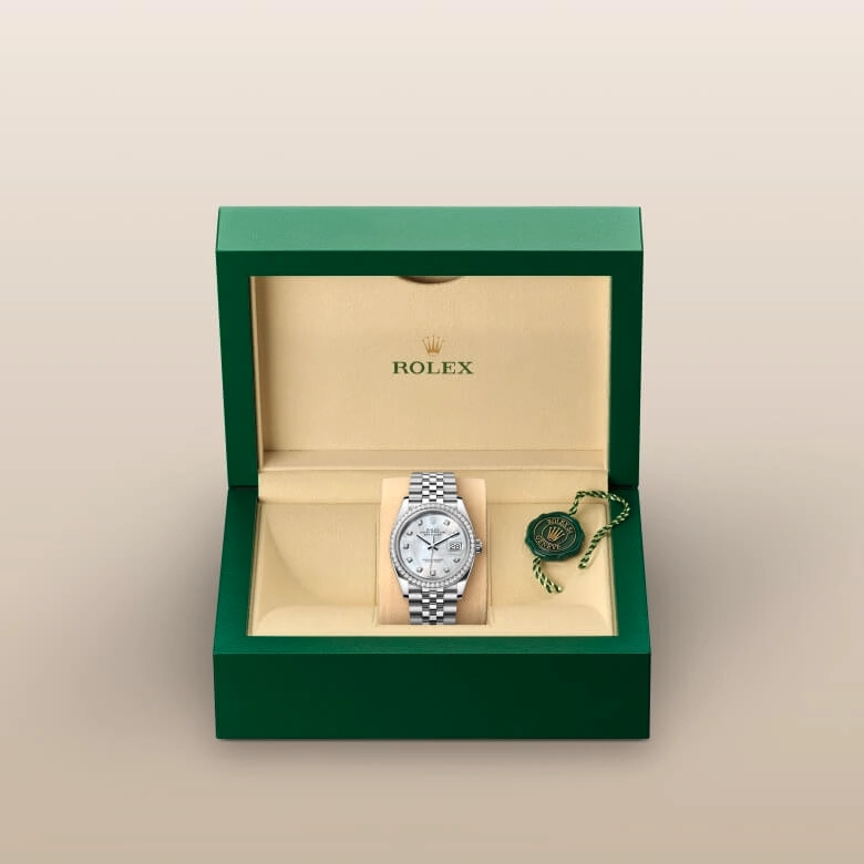 Rolex Datejust in White Rolesor - combination of Oystersteel and white gold, M126284RBR-0011 - NGG Timepieces