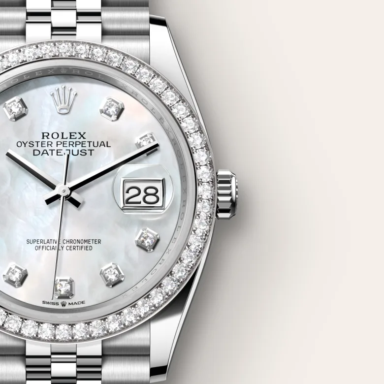 Rolex Datejust in White Rolesor - combination of Oystersteel and white gold, M126284RBR-0011 - NGG Timepieces