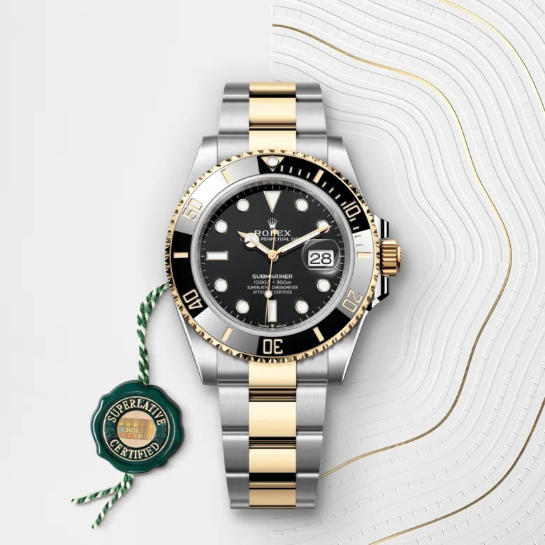 Rolex Submariner in Yellow Rolesor - การผสมผสานระหว่าง Oystersteel และทองคำ, m126613ln-0002 - NGG Timepieces