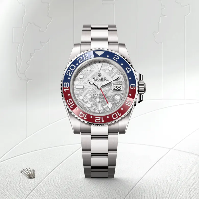 Rolex GMT-Master II in 18 ct white gold, m126719blro-0002 - NGG Timepieces