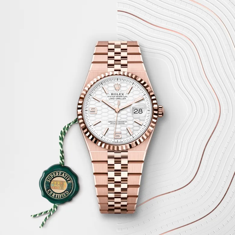 Rolex Land-Dweller in Everose gold 18 กะรัต, M127235-0001 - NGG Timepieces
