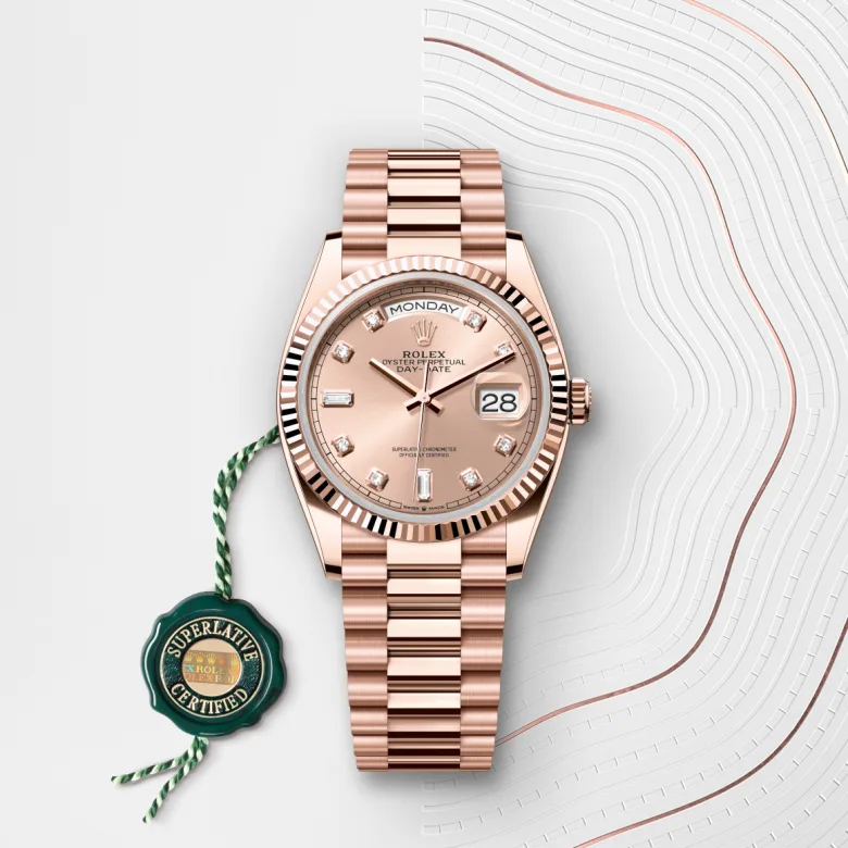 Rolex Day-Date in 18 ct Everose gold, M128235-0009 - NGG Timepieces