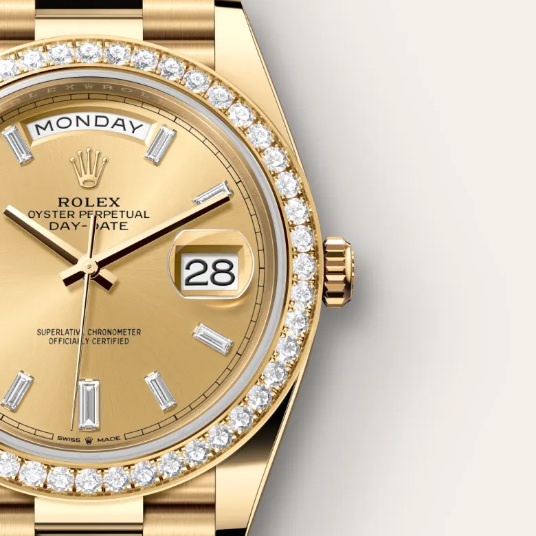 Rolex Day-Date in 18 ct yellow gold, M228348RBR-0002 - NGG Timepieces