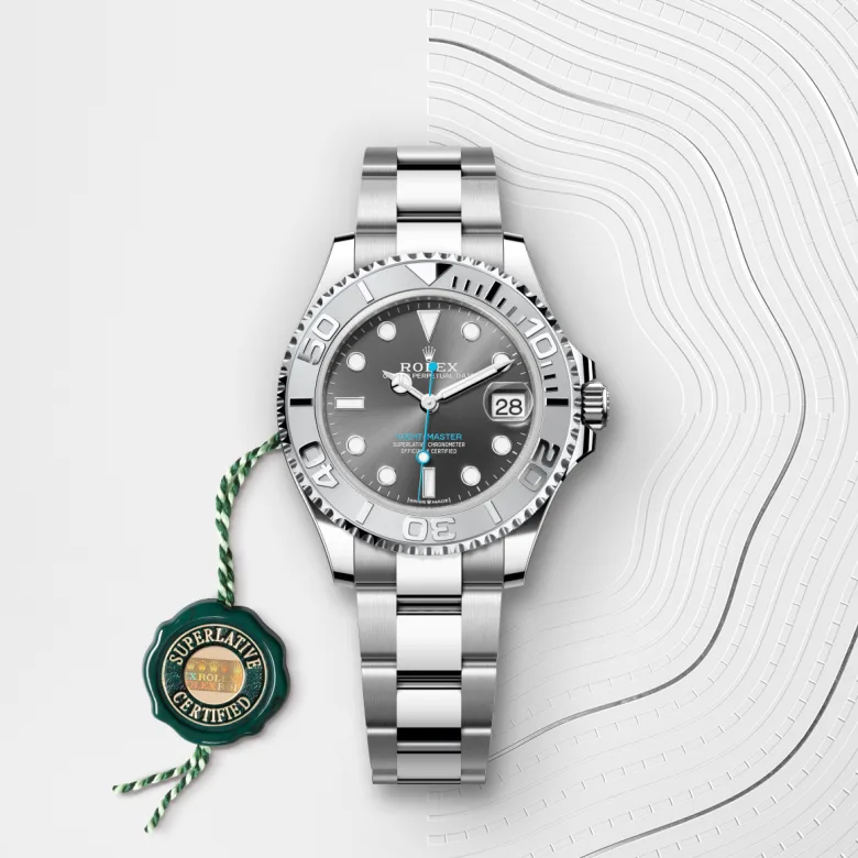 Rolex Yacht-Master in Rolesium - การผสมผสานระหว่าง Oystersteel และแพลทินัม, M268622-0002 - NGG Timepieces