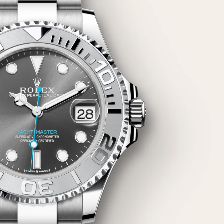 Rolex Yacht-Master in Rolesium - การผสมผสานระหว่าง Oystersteel และแพลทินัม, M268622-0002 - NGG Timepieces