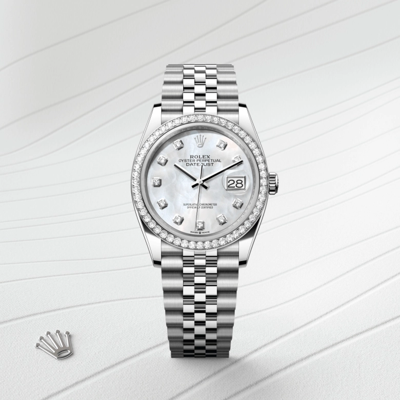 Rolex Datejust in White Rolesor - combination of Oystersteel and white gold, M126284RBR-0011 - NGG Timepieces