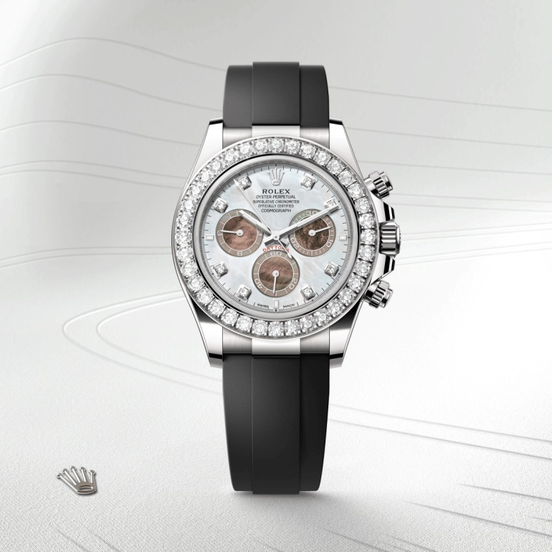 Rolex Cosmograph Daytona in ทองคำขาว 18 กะรัต, M126589RBR-0001 - NGG Timepieces