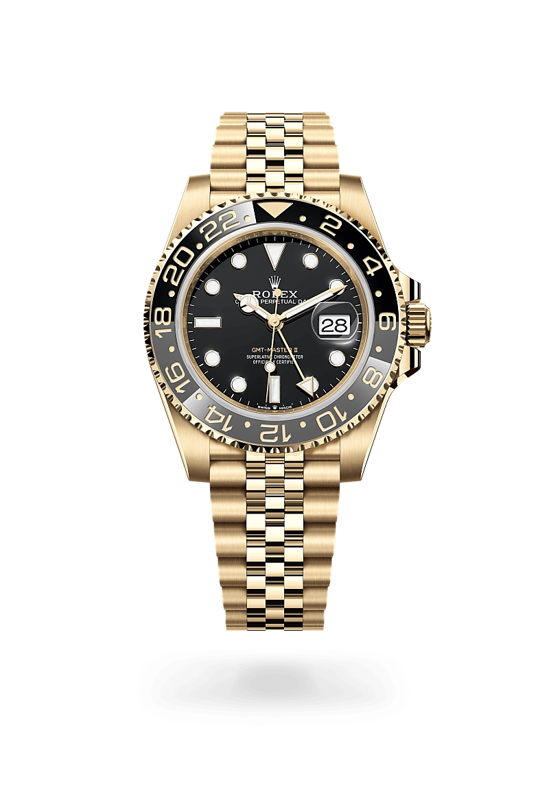Rolex GMT-Master II in 18 ct yellow gold, M126718GRNR-0001 - NGG Timepieces Rolex GMT-Master II in 18 ct yellow gold, M126718GRNR-0001 - NGG Timepieces