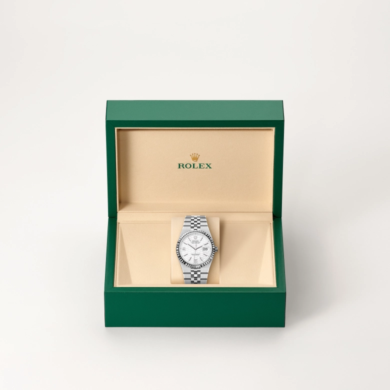 Rolex Land-Dweller in White Rolesor - combination of Oystersteel and white gold, M127234-0001 - NGG Timepieces