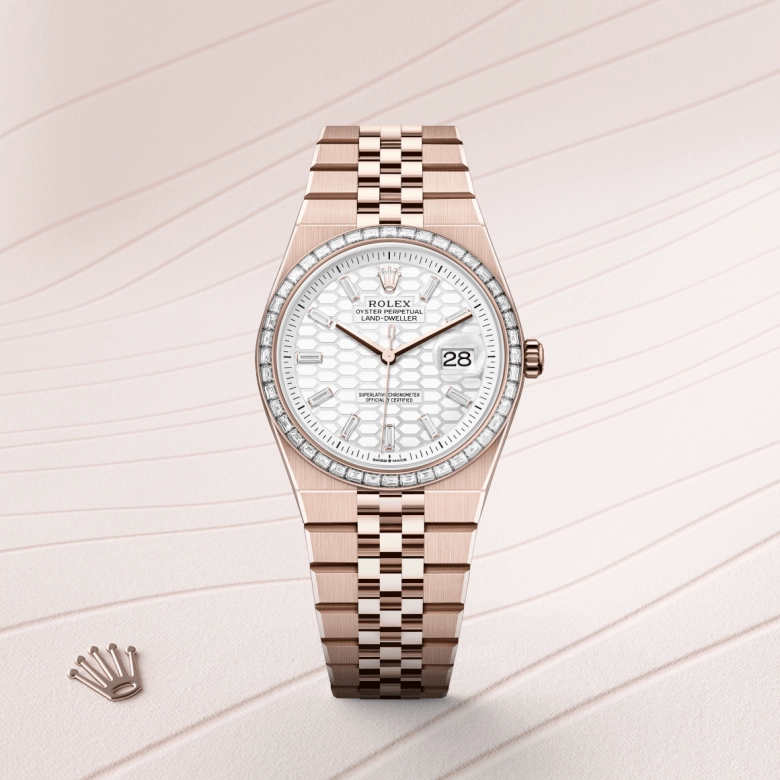 Rolex Land-Dweller in Everose gold 18 กะรัต, M127285TBR-0002 - NGG Timepieces