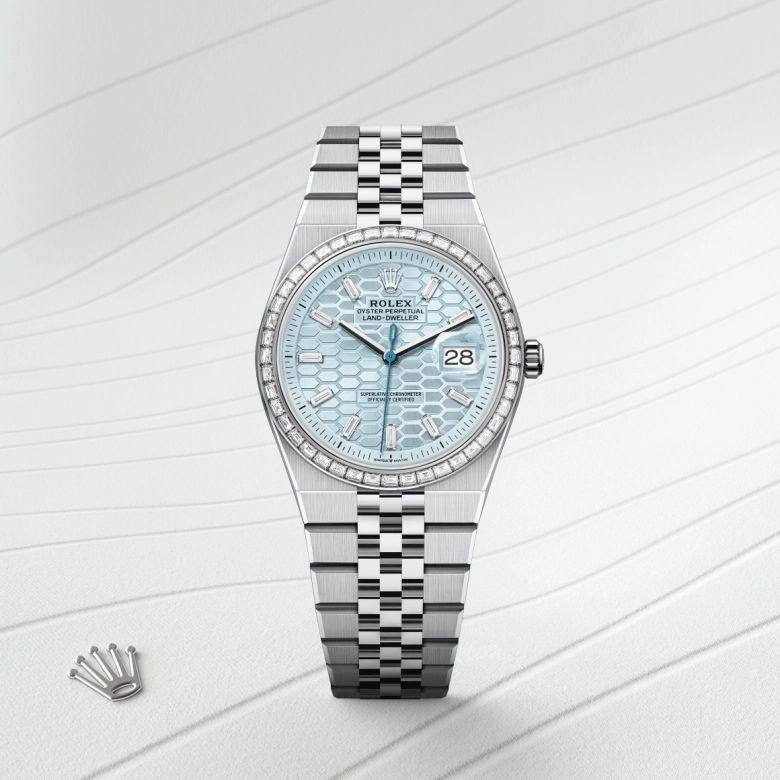 Rolex Land-Dweller in แพลทินัม, M127286TBR-0001 - NGG Timepieces